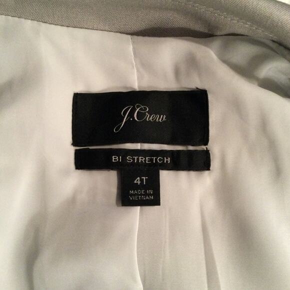 J. Crew Light Gray Parke Blazer in Bi Stretch 4 Tall - Picture 2 of 6